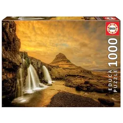 Educa Puzzle 9217971 - Kirkjufellsfoss Waterfall - 1000 Teile Puzzle