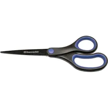 SOENNECKEN Schere 3439 20,4cm Softgrip schwarz/blau