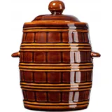 Kadax Gärbehälter "Helios", Keramiktopf mit Wasserrinne und Deckel, 25 L
