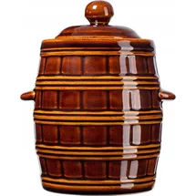 Kadax Gärbehälter "Helios", Keramiktopf mit Wasserrinne und Deckel, 25 L