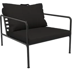 Outdoor Lounge-Sessel AVON schwarz Kohle
