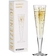 Ritzenhoff & Breker RITZENHOFF Champagnerglas Goldnacht 5 Inhalt 205 ml
