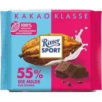 Ritter Sport Ritter-Sport Tafelschokolade Die Milde 55% Ghana, 100g