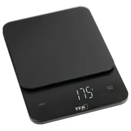 TFA Dostmann BROWNIE Digitale Küchenwaage digital digital Wägebereich (max.)=5000 g Schwarz 130 x 180 x 20
