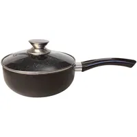 Cheffinger Sauce Pfanne Stiel Kasserolle mit Deckel Topf Bratpfanne