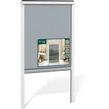VOUNOT Insektenschutzrollo Fenster 80 x 130 cm Weiß