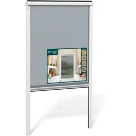 VOUNOT Insektenschutzrollo Fenster 80 x 130 cm Weiß