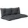 Outsunny Sitzkissen,, Dunkelgrau, Kunststoff, 60x15x120 cm, Outdoor-Kissen, Outdoor-Sitzkissen