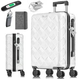 Kesser KESSER® Reisekoffer Koffer ABS Hartschalenkoffer mit Zahlenschloss, Kofferwaage & Reisebrieftasche 360° Rollen Koffer für Business & Reise Trolley