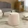 Homcom 2-in-1 Ottomane Sitzhocker Rund Inklusive Stauraum Beige Ø44 cm x 47,5cm