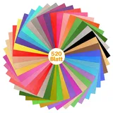 ihaspoko 520 Blatt Mehrfarbig Seidenpapier, 20 * 29cm Transparentpapier, Geschenkpapier für Handwerk und Geschenkverpackung Dekorativ