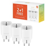 Hombli Smart Plug Steckdose EU weiß, 3er Pack