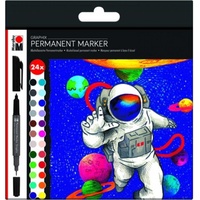 Marabu Graphix Permanent-Marker Mehrfarbig 24