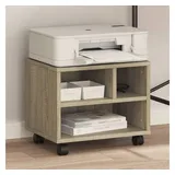 vidaXL Druckerständer mit Rollen Sonoma-Eiche 41x32x34,5 cm