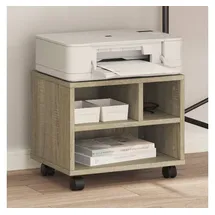 vidaXL Druckerständer mit Rollen Sonoma-Eiche 41x32x34,5 cm