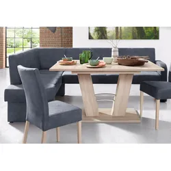 Eckbank HOME AFFAIRE "Umag", blau, B:210cm H:89cm T:160cm, 100% Polyester Primabelle ( Microfaser ), 100% Polyester Duncan ( Luxus-Microfaser), Sitzbänke, 210 x 60 cm