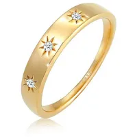 Elli DIAMONDS Verlobungsring Stern Diamant 0.06 ct. 585 Gold goldfarben 56 mm