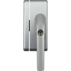 FT-Zusatzschloss, mit Alarm, FO400A AL0145, gleichschließend, Stahl silber - silber