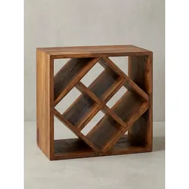 KADIMA DESIGN Weinregal 40 x 40 x 25 cm Braun