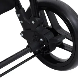 vidaXL 2-in-1 Kinderwagen hellgrau und schwarz 10335