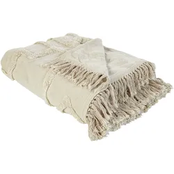 Kuscheldecke CHACK Baumwolle 220 x 240 cm Beige