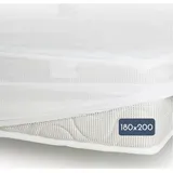 Matratzenschoner, 100% Baumwolle, Molton, 180 x 200 cm + 25 cm