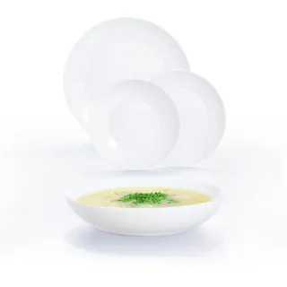 Luminarc Apy Opal-Geschirr, mikrowellengeeignet, kühlschrankgeeignet, stapelbar