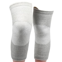 Neuleben Relieve Bambus Knie Kompressions-Bandage, ACL und Arthritis, Bandage Knie Männer Sport & Kniebandage Damen Kniebandagen (Beide Knie/Grau) (S(40-55) KG,Beide Knie-Grau)