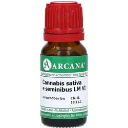 Cannabis Sativa e seminibus LM 6 Dilutio 10 ml