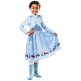 Rubie ́s Kostüm Eiskönigin Anna Weihnachtskleid - Faschingskostüm, Einfache Version des Anna-Kleids aus der Weihnachtsfolge 'Olaf taut au blau 104