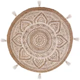 Atmosphera Bedruckter Teppich Rosalie D78 Jute