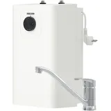 Stiebel Eltron SNU 5 Plus mit Armatur MAE-K, antitropf-, thermostop-Funktion, Untertischboiler 5 Liter Niederdruck, mit Stecker, 230V, 2 kW, Made in Germany, 204976