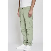 Gang Cargohose »94LEO CARGO«, mit großen aufgesetzten Cargotaschen und Klapptaschen mit Knopf GANG light green army