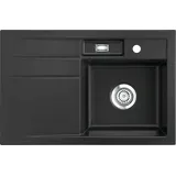 Systemceram Spüle KeraDomo BELA 78 in LAVA - Becken rechts mit Handbetätigung / Systemceram / Keramikspüle