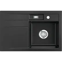 Systemceram Spüle KeraDomo BELA 78 in LAVA - Becken rechts mit Handbetätigung / Systemceram / Keramikspüle