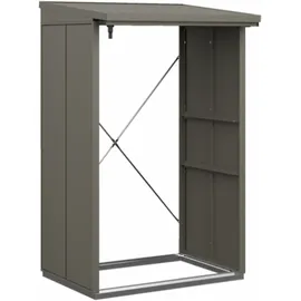hörmann stauraumsysteme Kaminholzregal Berry 123 x 103 cm Quarzgrau