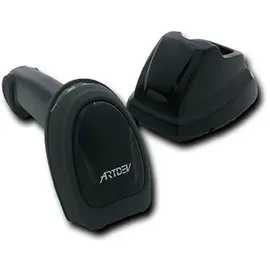ARTDEV AS-3310 - High-End, Kabelloser 2D-Barcodescanner, Bluetooth, USB-KIT, schwarz...