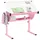 CARO-Möbel Kinderschreibtisch Sari 111 x 93 x 60 cm Holzwerkstoff Metall rosa/weiß
