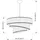 Opviq 1-flg. 40 cm zylindrisch grau silber