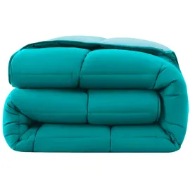 Wometo Steppbett 155x220 Oeko-TEX Wende-Design türkis – hellblau