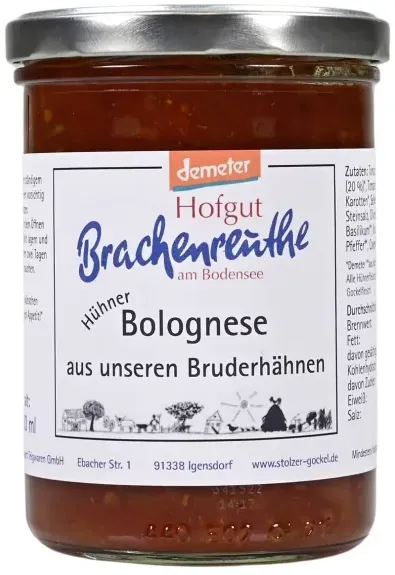 Hofgut Brachenreuthe Hühner Bolognese demeter