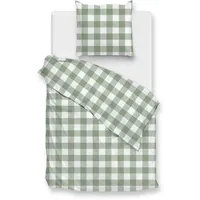 Zo!Home Bettwäsche-Set "Quattro di Lino" in Grün - 155x220