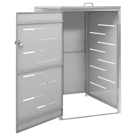 vidaXL Mülltonnenbox für 1 Tonne 69 x 77,5 x 115 cm grau