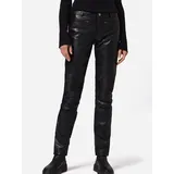 Ricano Donna - Damen Lederhose in Biker-Optik (Slim Fit/Regular Waist) – echtes (Premium) Ziegen Leder Braun, 2XL) - XXL