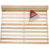 Chirollet® Premium Rollrost Passend für 140x200 cm große Betten | Ohne Montage & absolut rutschsicher | Belastbar bis 300 kg | Made in Germany | Roll-Lattenrost Vollholz | 10 Jahre Garantie