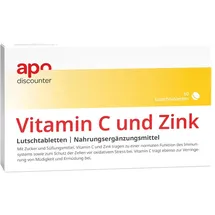 apodiscounter Vitamin C und Zink Lutschtabletten