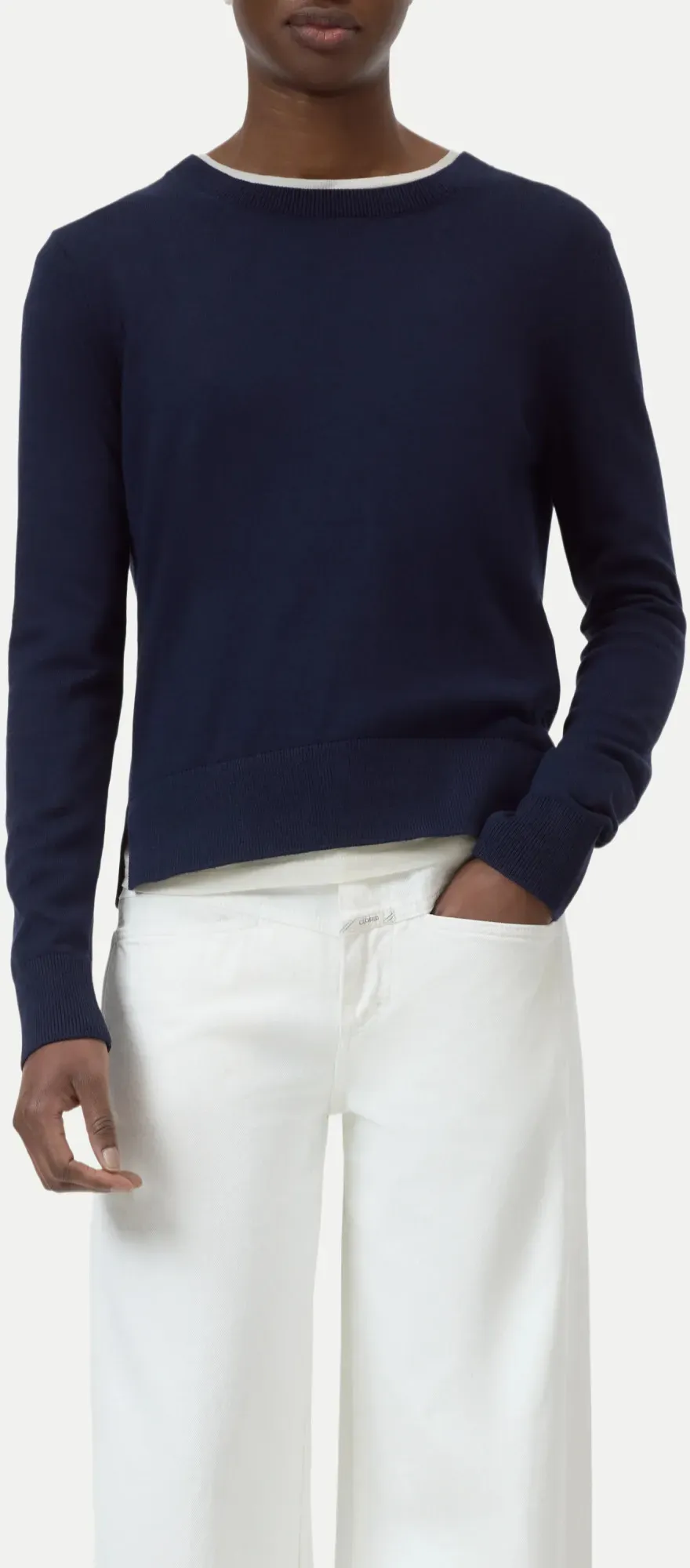 Feinstrickpullover Blau XL