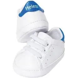 HELESS 145 Weiße Puppen-Sneakers, Größe 38-45 cm