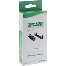 InLine Festplatten-Entkoppler, 13,34cm (5,25") zu 8,89cm (3,5"), schwarz