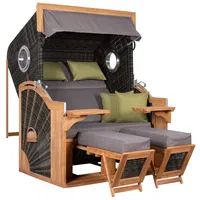 DeVries Strandkorb PURE® SEASIDE XL PE Des. 490 stone